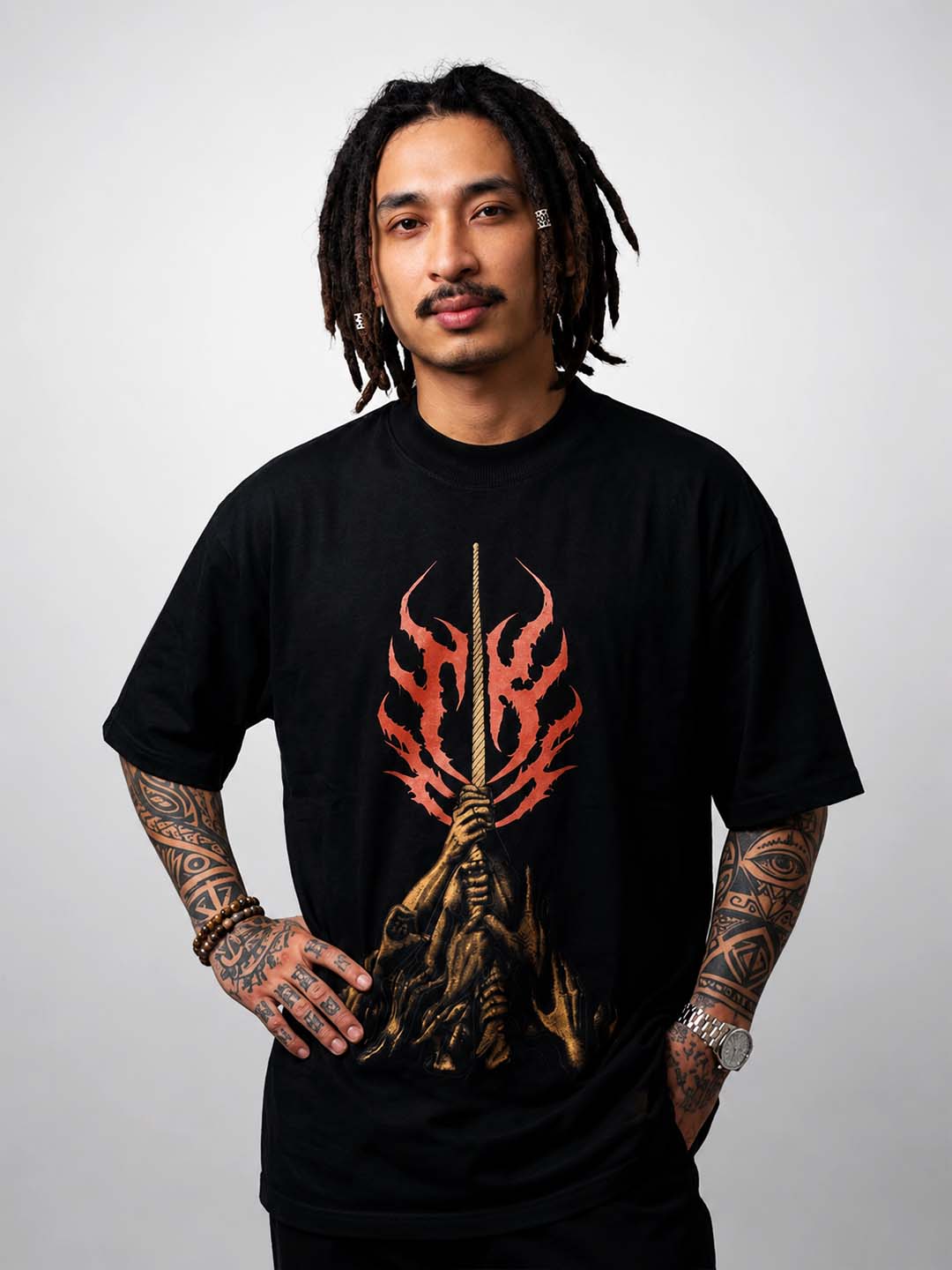 Upside Down Rise Tee | Premium Streetwear Graphic T-Shirt | TKMem Store