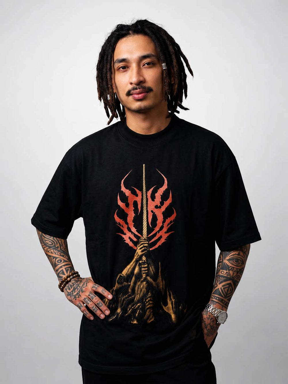 Upside Down Rise Tee | Premium Streetwear Graphic T-Shirt | TKMem Store