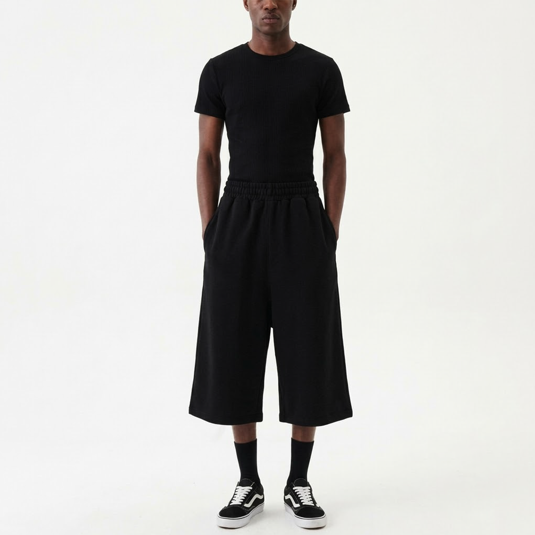 TKMEMSTORE Oversized Long Shorts