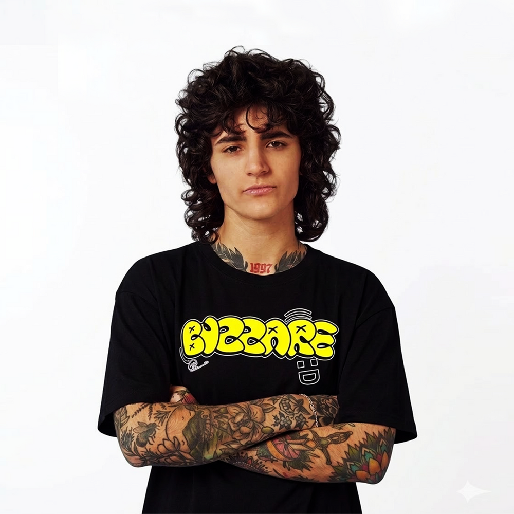 Bizzare Black Oversize T-Shirt