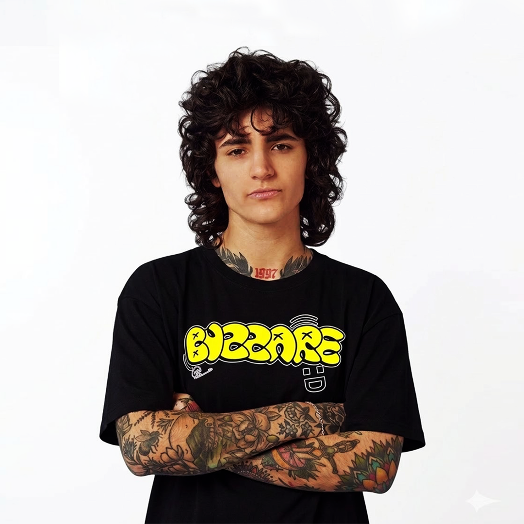 Bizzare Black Oversize T-Shirt